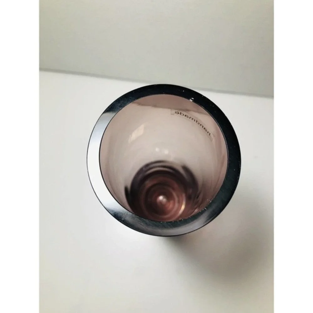 Handmade Cylinder Glass Pink Vase